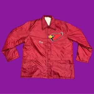 Vintage 80s Gem Sportswear Arizona Cardinals Coach Jacket